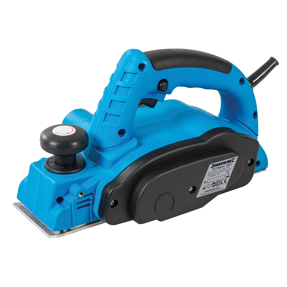 710W Electric Planer 82mm, TCT Reversible Cutting Blades. - 128891