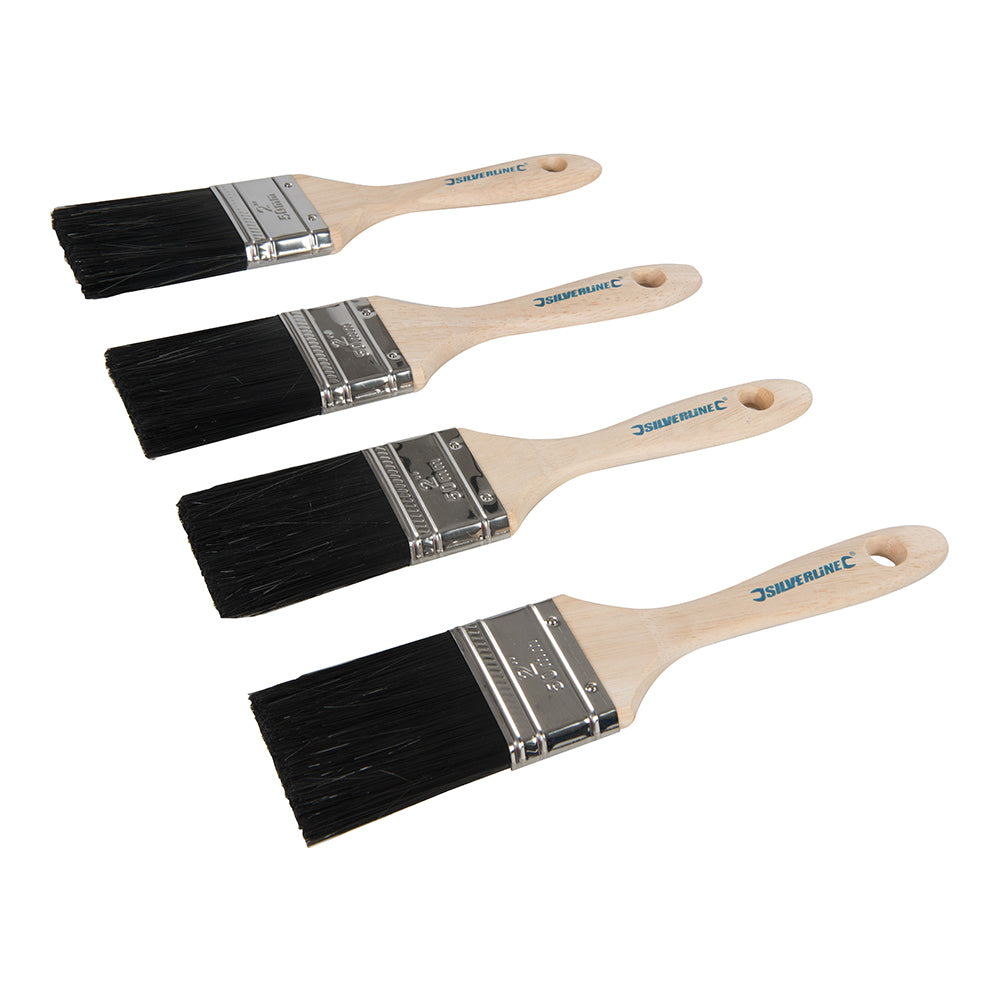 Tradesman Synthetic Paint Brush For Acrylic & Emulsions. 50mm, 4 Pack - 961181
