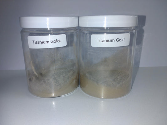 Polyester Powder Coat for laser engravers, Metallic Gold. 20 Grams