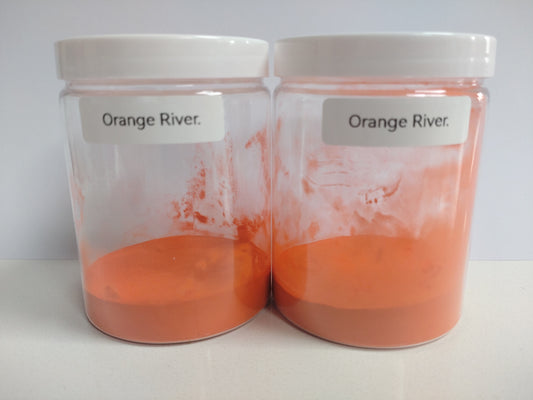 Polyester Powder Coat for laser engravers, Orange River. 20 Grams