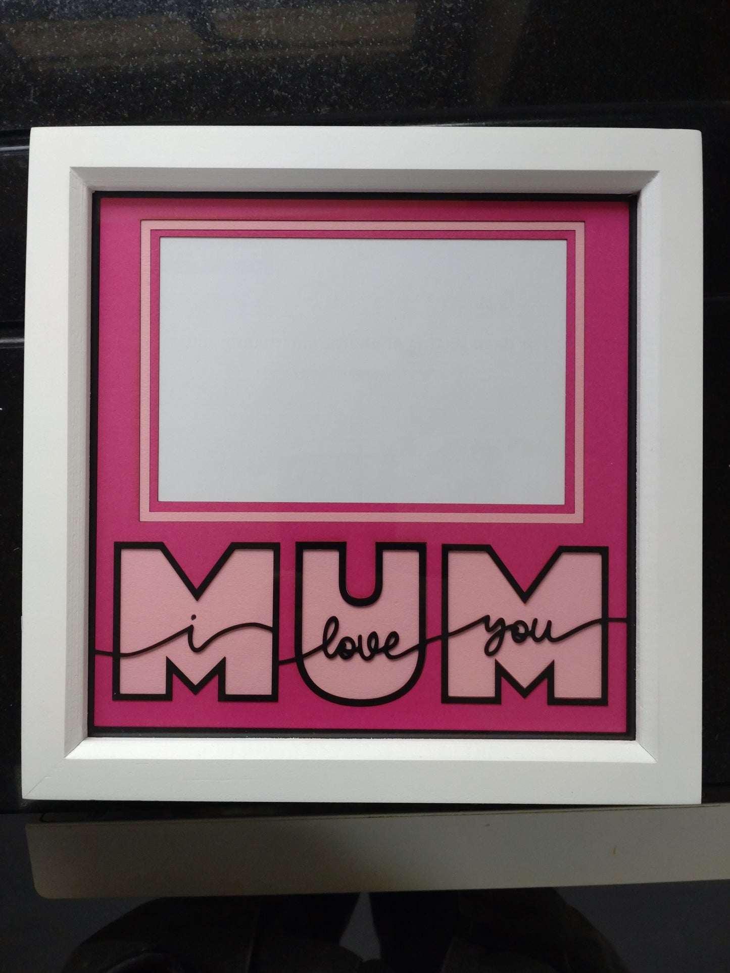 I Love You Mum Photo Frame. 20 x 20cm
