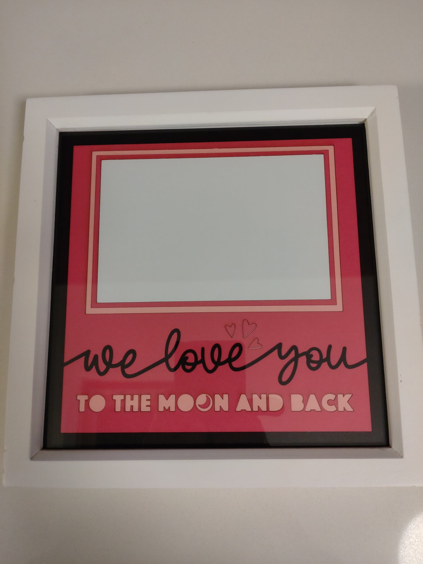 We Love You To The Moon Photo Frame. 20 x 20cm