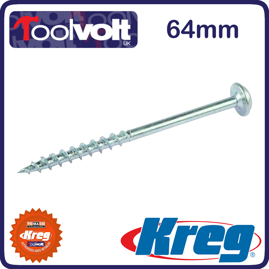 100 Kreg Pocket Hole Screws SML-C125-100 Washer Head Coarse 32mm 1-1/4" -TOP UP PACK