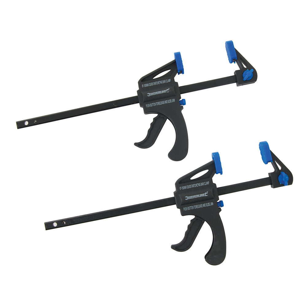 Silverline Mini Quick Clamps 2 pak - 150mm - 250115