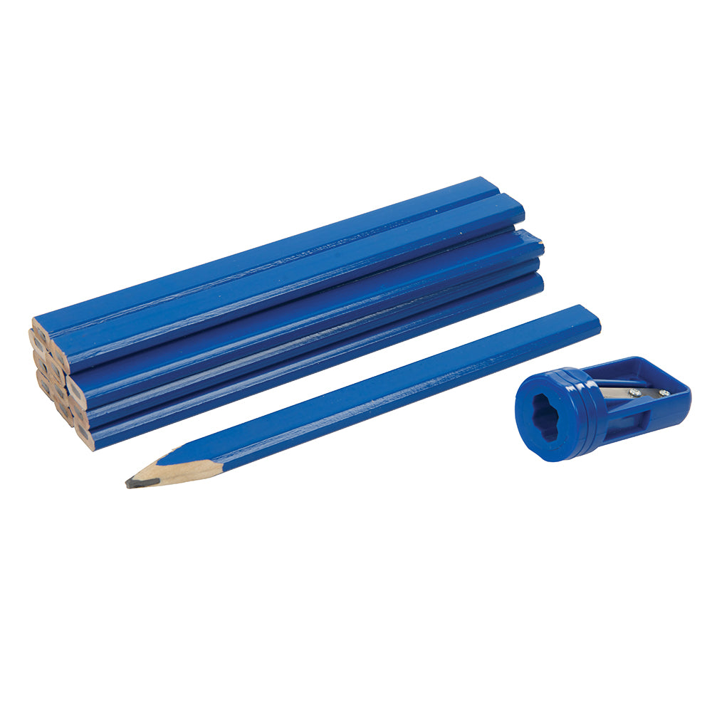 Carpenters Pencils & Sharpener Set 13pce. - 250227