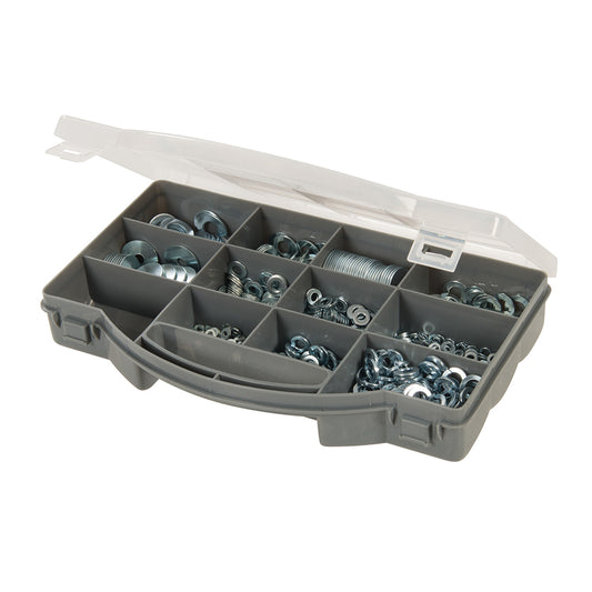 Zinc Plated Washer Pack In Carry Case, 1000 Washers. - 477005