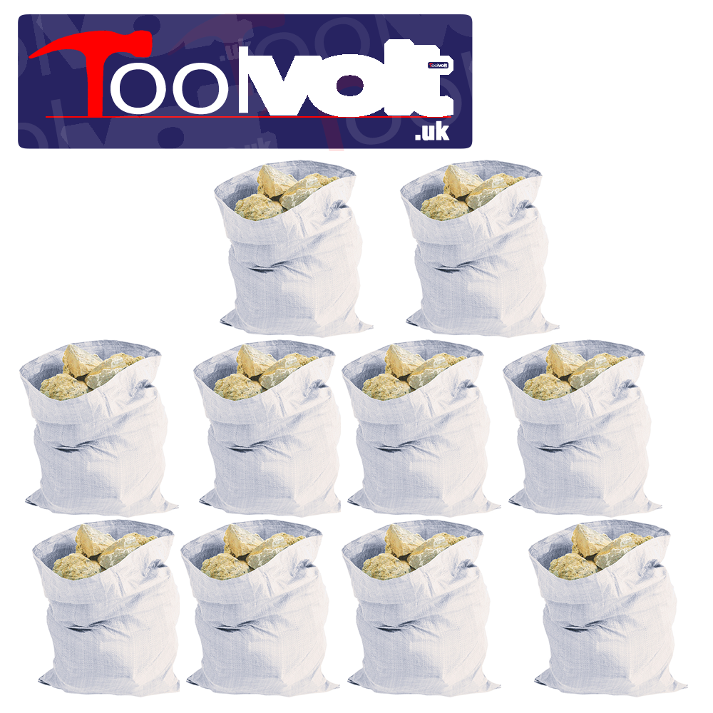 Heavy Duty Woven Builders Rubble Sacks Bags, 900 x 600mm or 560 x 660mm