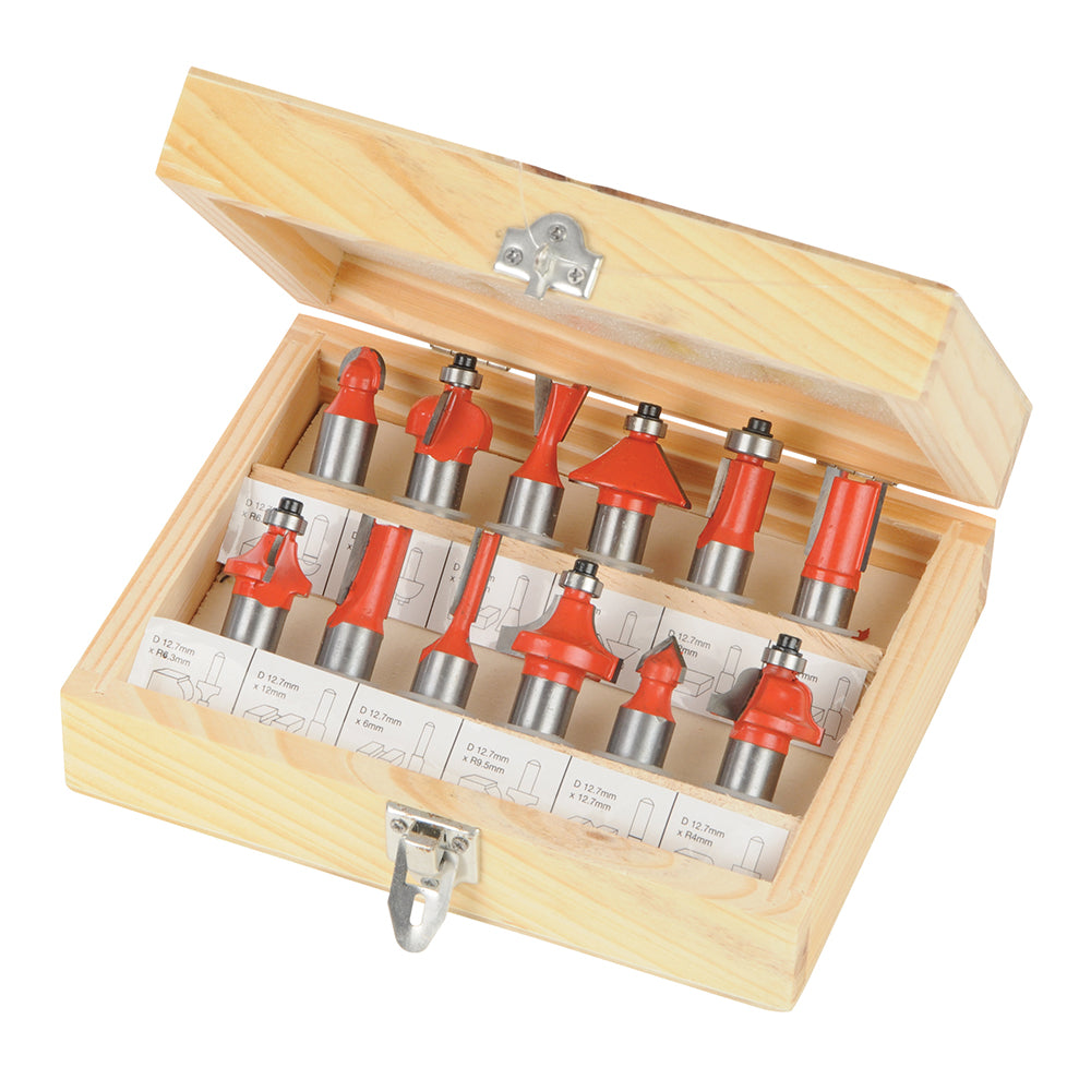 1/2" TCT Router Bit Set 12pce - 763555