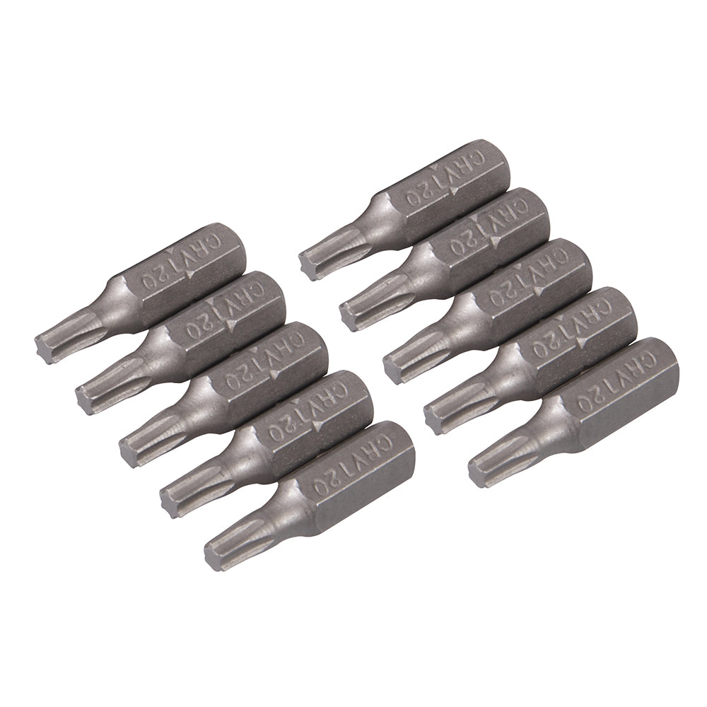 T20 Screwdriver Bits 10pk Battery Drill Bits. Fits Velux Window Screws - 797963