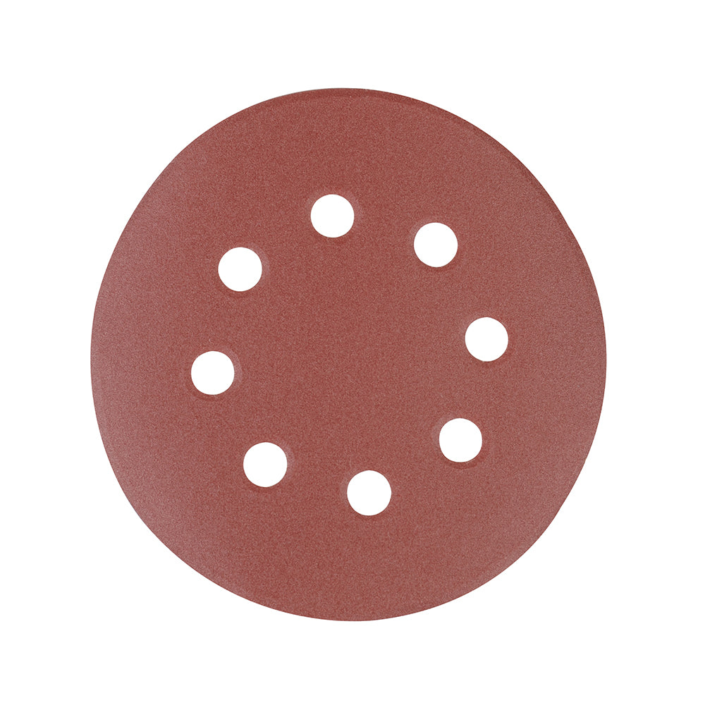 Hook & Loop, Sander, Sanding Discs, Punched 10pce. 125mm Choose Your Grit