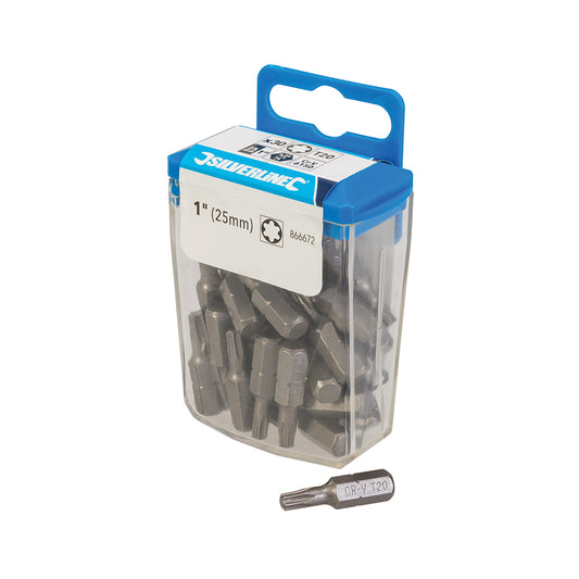 T20 Cr-V 6150 Screwdriver Bits 30pk. Fits Velux Window Flashing Kits.