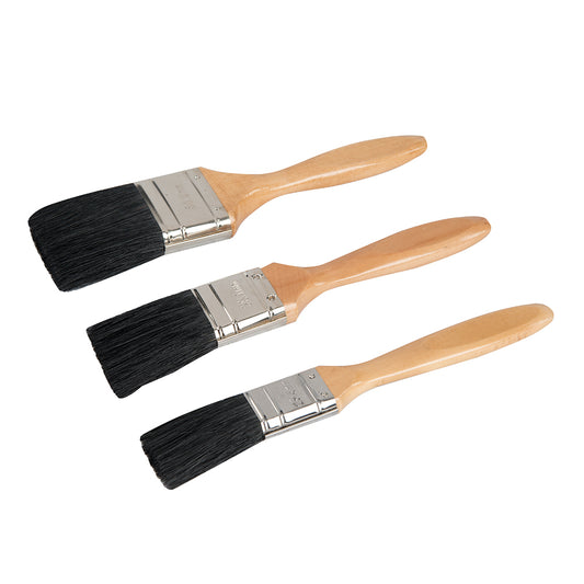 Premium Brush Set 3pce, For Oil, Acrylic & Waterbased Paints. - 868557