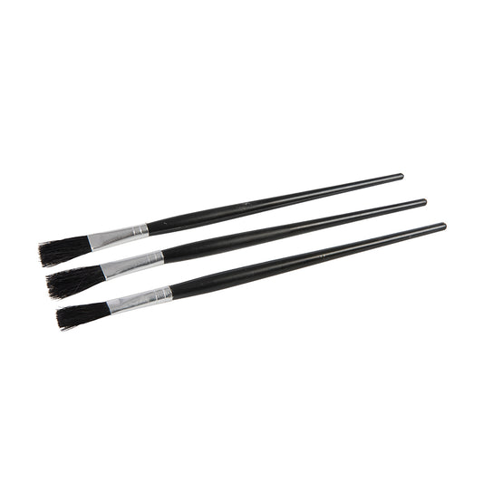 Flux or Glue Brushes 3pk Plumbing Heating, 195mm - Black Handles. - 898008