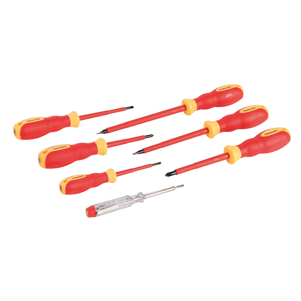 VDE Soft-Grip Electricians Screwdriver Set & Mains Tester - 928227