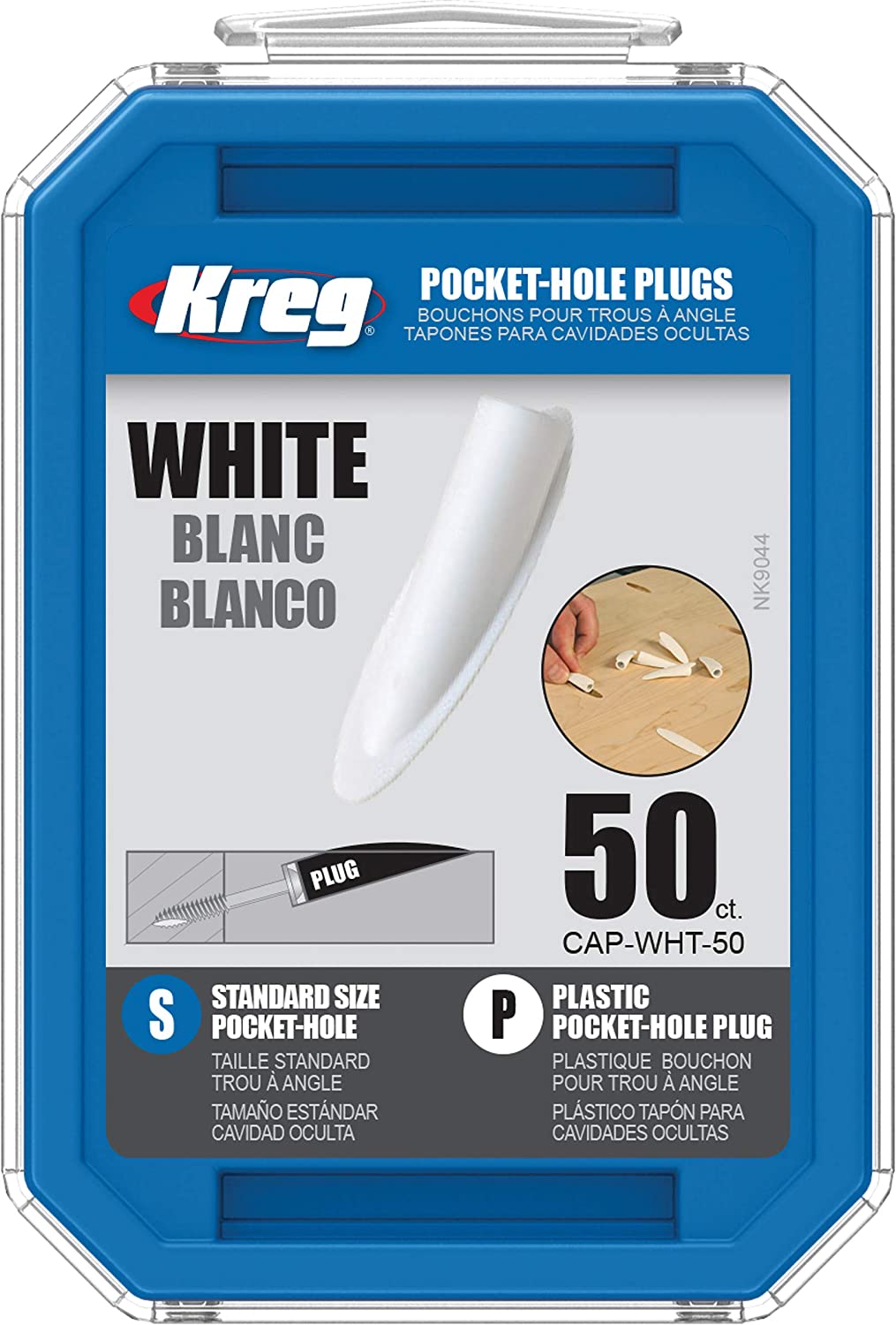 Kreg Jig® Pocket Hole White Plastic Plugs. , Pk Of 50 - 874959