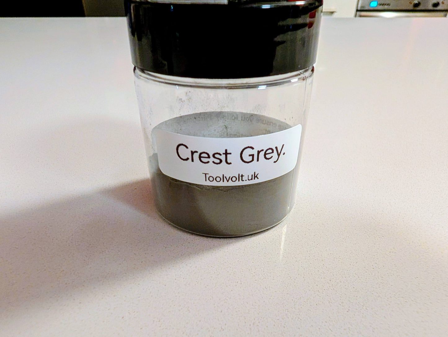 Polyester Powder Coat for laser engravers, Crest Grey. 20 Grams