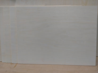 3mm Poplar Plywood sheets. 400 x 300mm. Sanded smooth ready for painting.