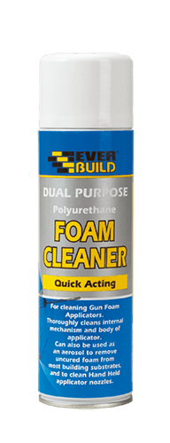 Everbuild Dual Purpose Expanding Foam Cleaner, Gun grade and Spray Nossel. GFSC5