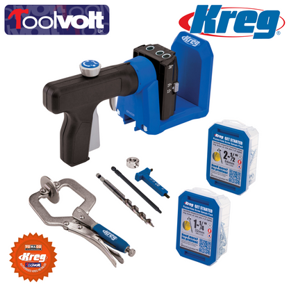 Kreg Pocket Hole Jig 520 Pro Kit, With Kreg Screws + Kreg Clamp - KPHJ520PRO..