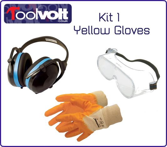 Health & Safety PPE Kit, Gloves, Goggles, Ear Defenders, Choose Your Kit.