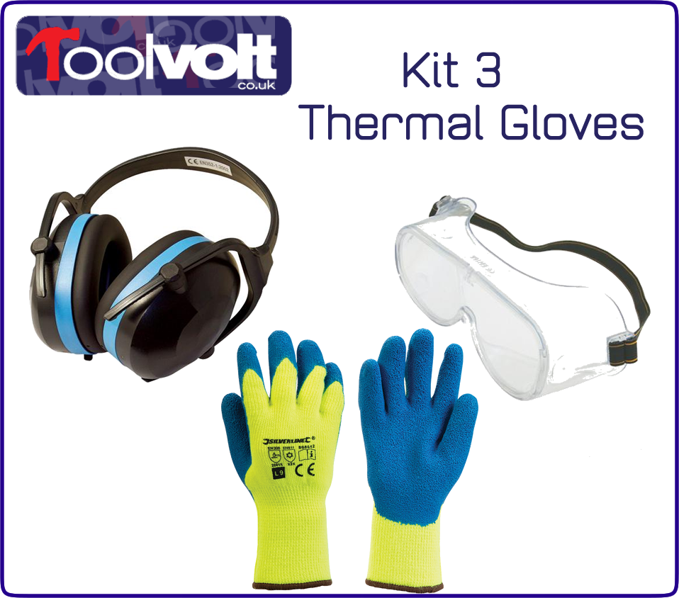 Health & Safety PPE Kit, Gloves, Goggles, Ear Defenders, Choose Your Kit.