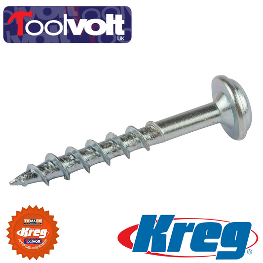 100 Kreg Pocket Hole Screws SML-C150 Washer Head Coarse 38mm 1-1/2" -TOP UP PACK