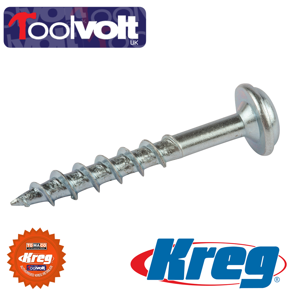 100 Kreg Pocket Hole Screws SML-C125-100 Washer Head Coarse 32mm 1-1/4" -TOP UP PACK