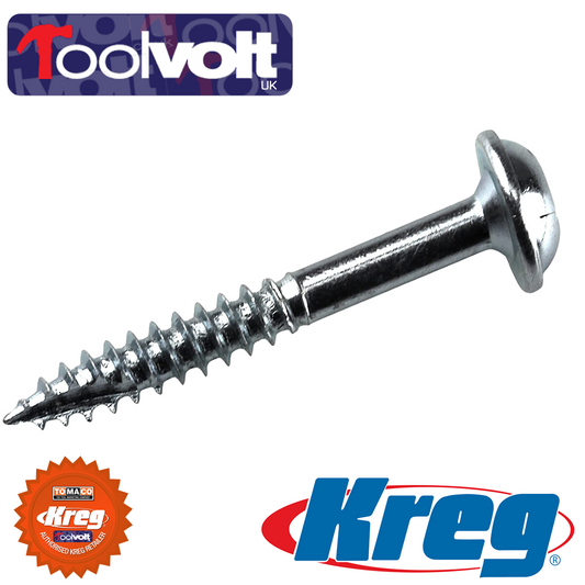 100 Kreg Pocket Hole Screws SML-F125-100 Washer Head Fine 32mm 1-1/4" TOP UP PAC