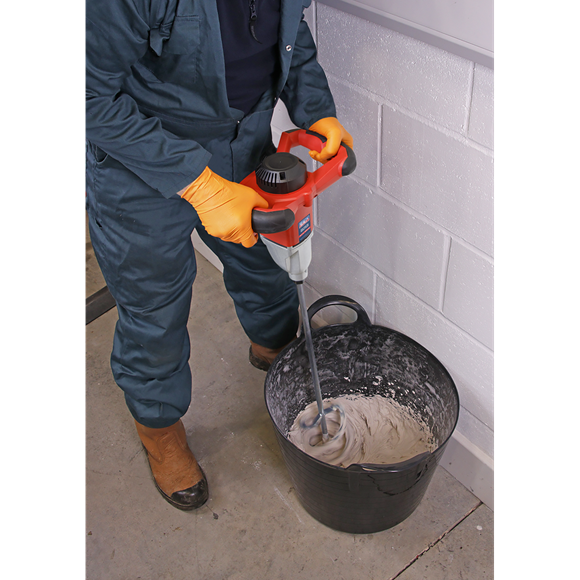 120L Electric Plaster Render Paddle Mixer 1400W - 110V