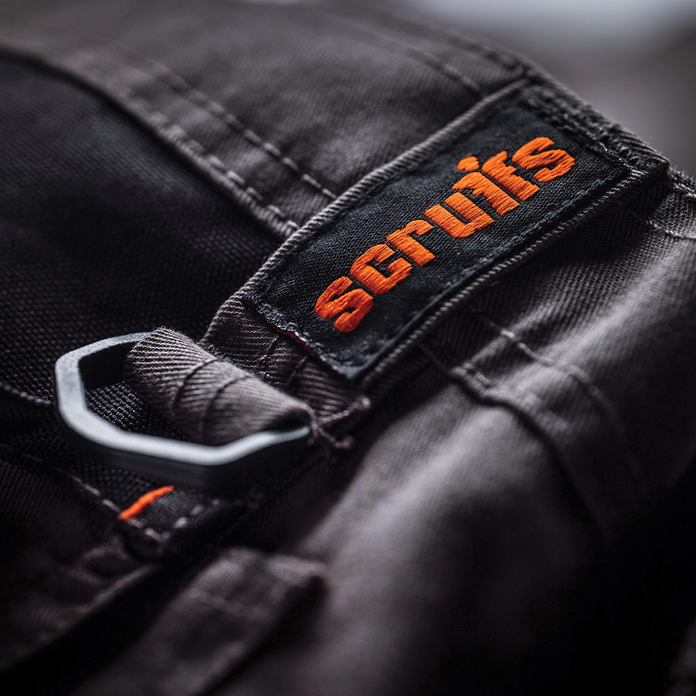 Scruffs Trade Works Shorts With front Pocket Pouches. Slate. 34 UK - T52811