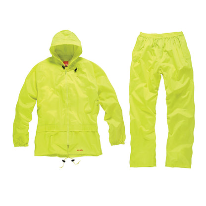 Scruffs Waterproof Rain Suit Hi-Vis Yellow. X-Large - T54556