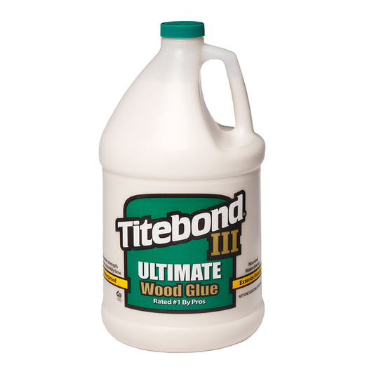 Titebond III 3 Ultimate Wood Glue Gallon Bottle.