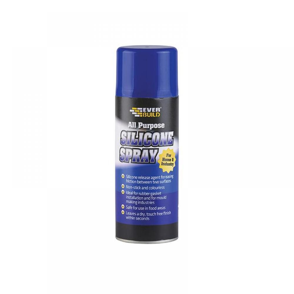 Everbuild Silicone Spray Lubricant & Mould Release . 400ML -