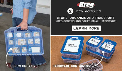 Kreg Pocket Hole Screw Organiser, Carry Case, Screw Container. - 361817.