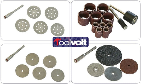 Dremel Type Accessories, Choose Blades, Diamond, Steel, Wood & Grinding